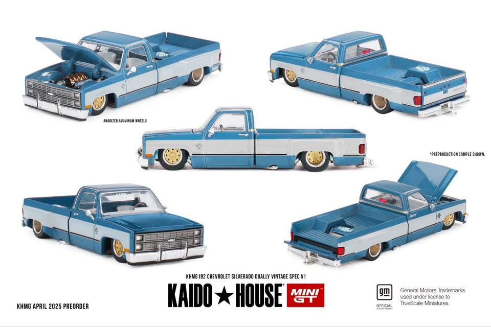 #192 - (Preorder) Kaido House x Mini GT 1:64 Chevrolet Silverado Dually Vintage Spec V1