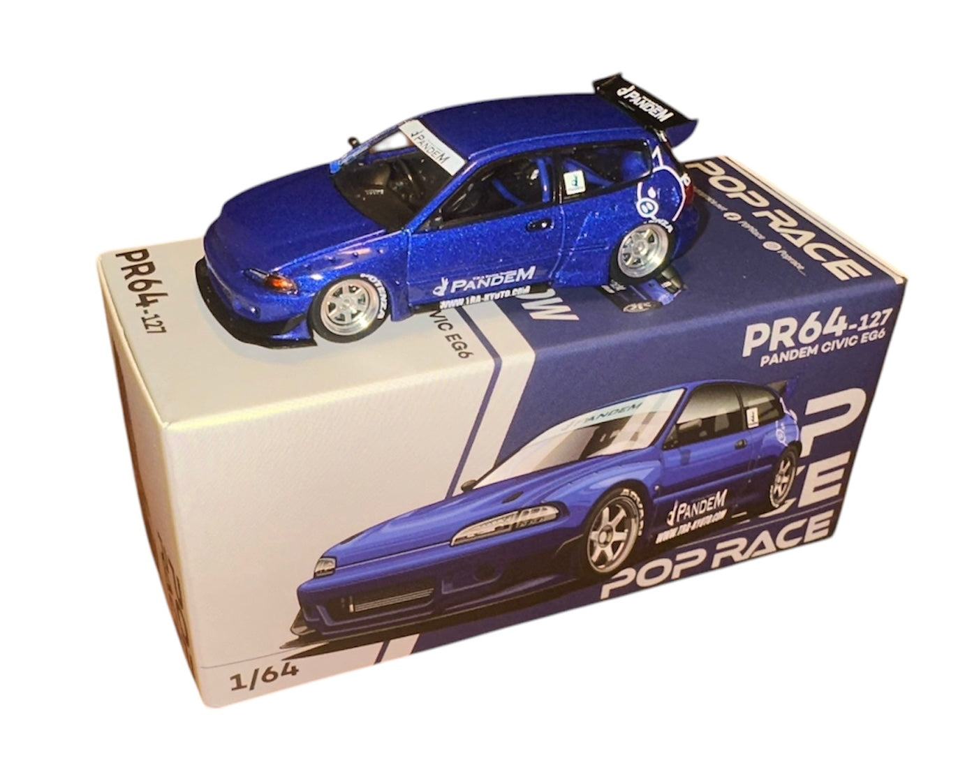 #127 - Pop Race Pandem Civic EG6 - PR64-127