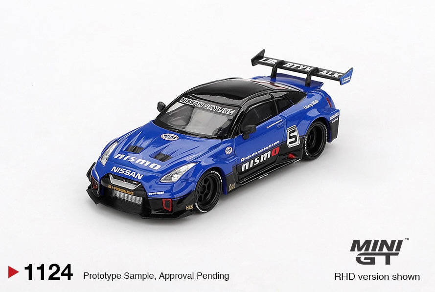 #1124 - Mini GT 1:64 LB-Silhouette WORKS GT NISSAN 35GT-RR Ver.2 – Blue