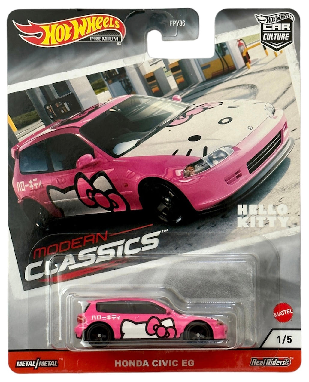 Hot Wheels Modern Classics Honda Civic Hello kitty
