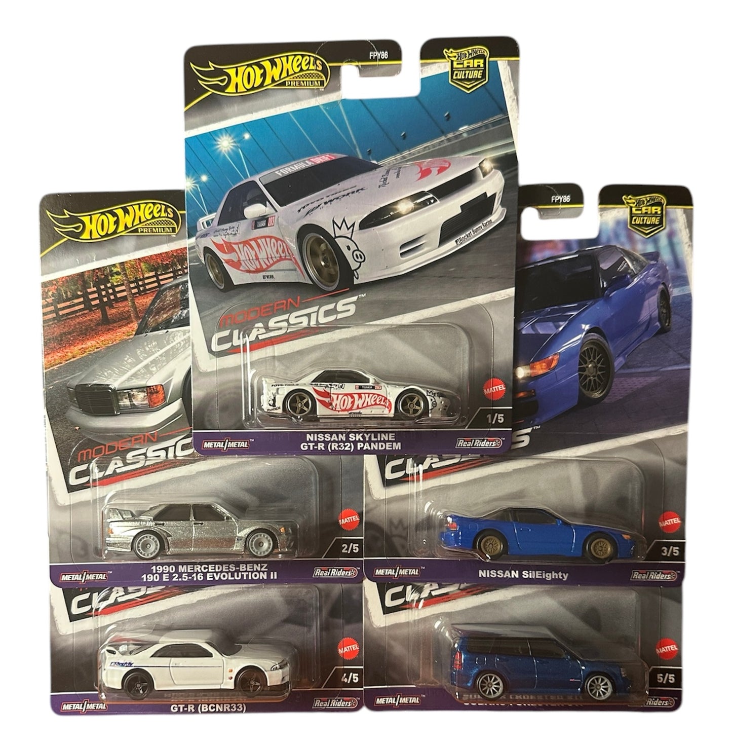 Hot Wheels Car Culture - Modern Classics - Set of 5 Cars