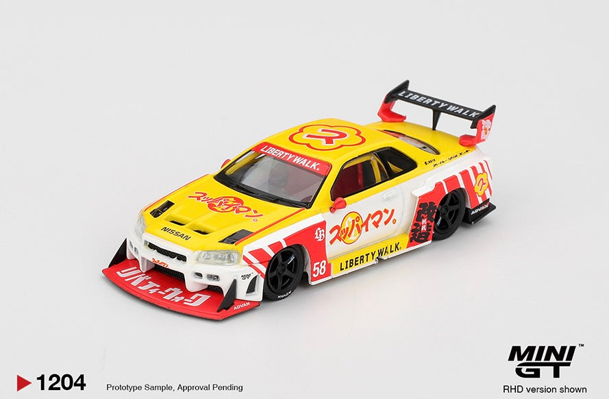 #1204 - Mini GT 1:64 Nissan LB-ER34 Super Silhouette SKYLINE Suppaiman Okinawa