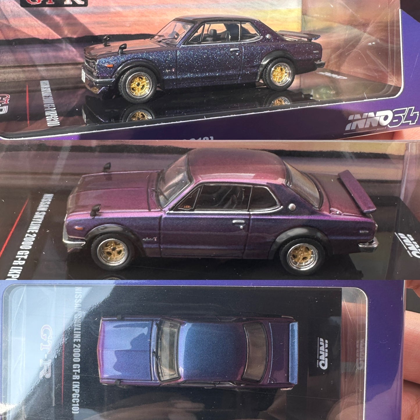Inno64 Nissan Skyline 2000 GT-R (KPGC10) - Midnight Purple