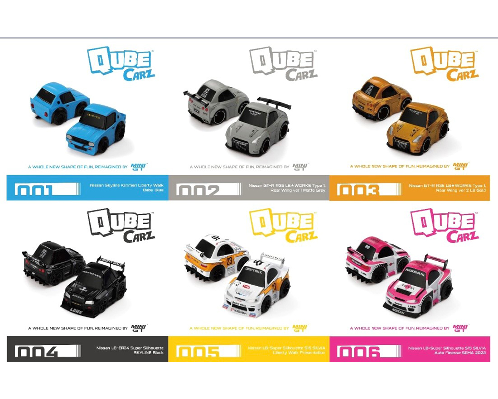 (Preorder) Mini GT QubeCarz Series 1 Liberty Walk Assortment