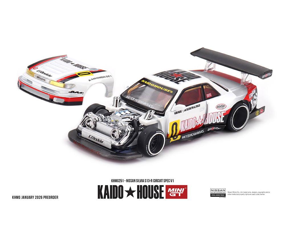 251 - Kaido House x Mini GT 1:64 Nissan Silvia S13-R Circuit Spec