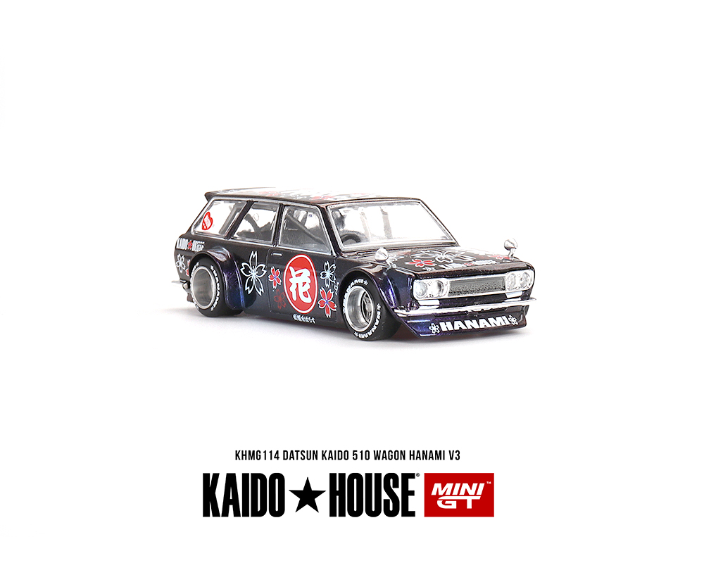 #114 - Kaido House x Mini GT 1:64 Datsun KAIDO 510 Wagon Hanami V3 – Magic Purple