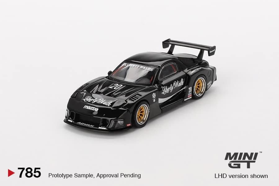 #785 - Mini GT 1:64 MAZDA RX-7 LB-Super Silhouette – Liberty Walk Black