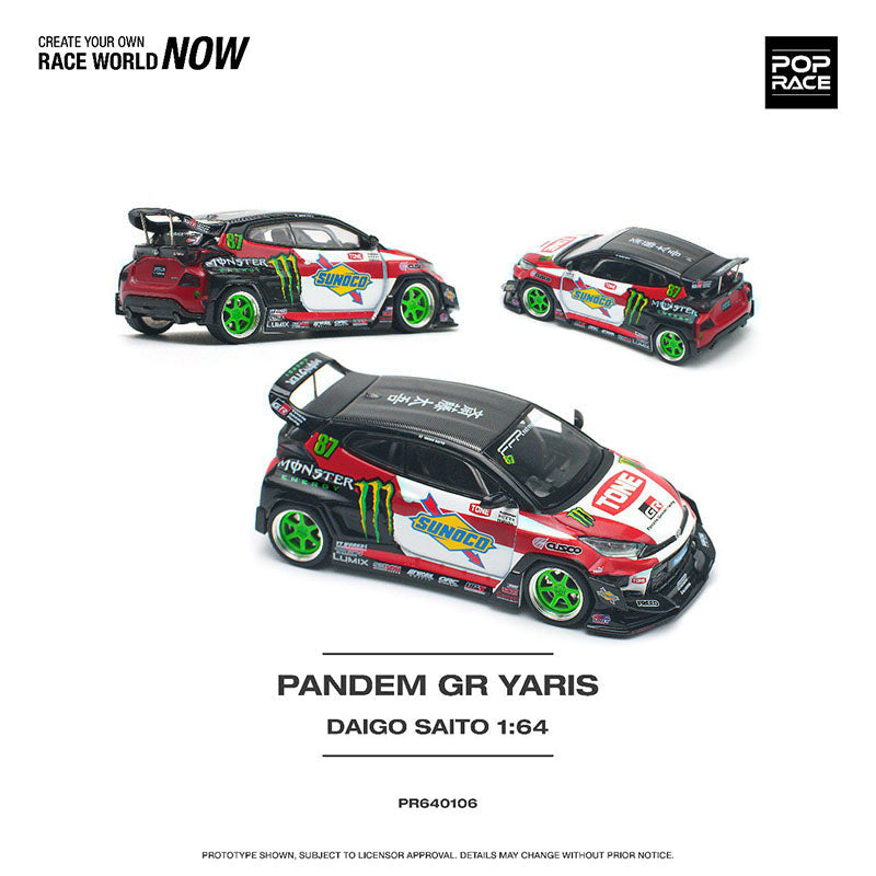 #106 - Pop Race 1:64 Pandem GR Yaris Daigo Saito