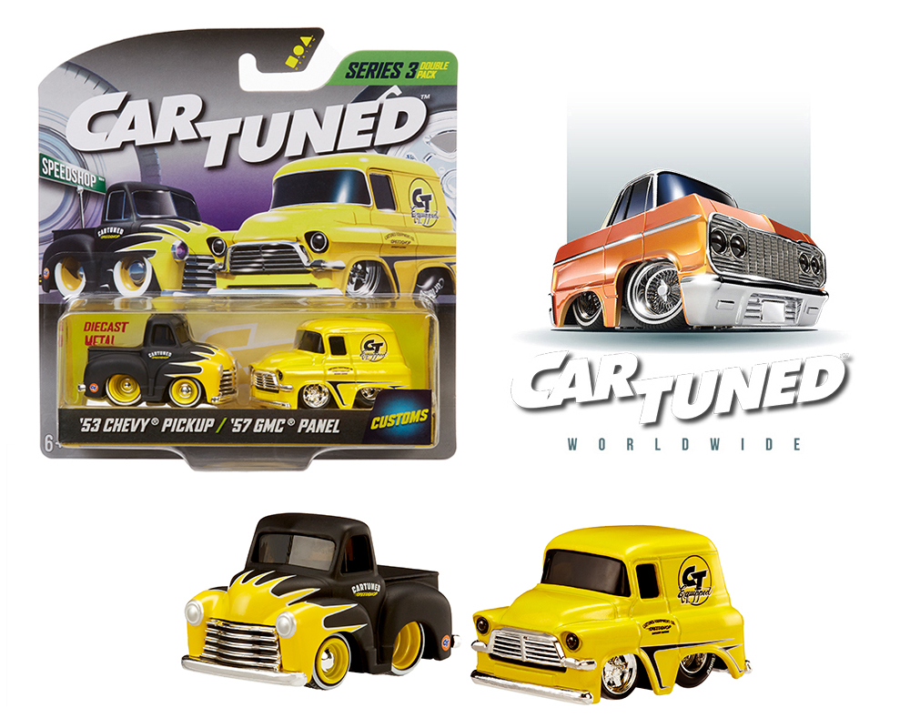 Car Tuned 1:64 2-Pack Series 3 – 1953 Chevrolet Pickup and 1957 GMC Panel Customs
