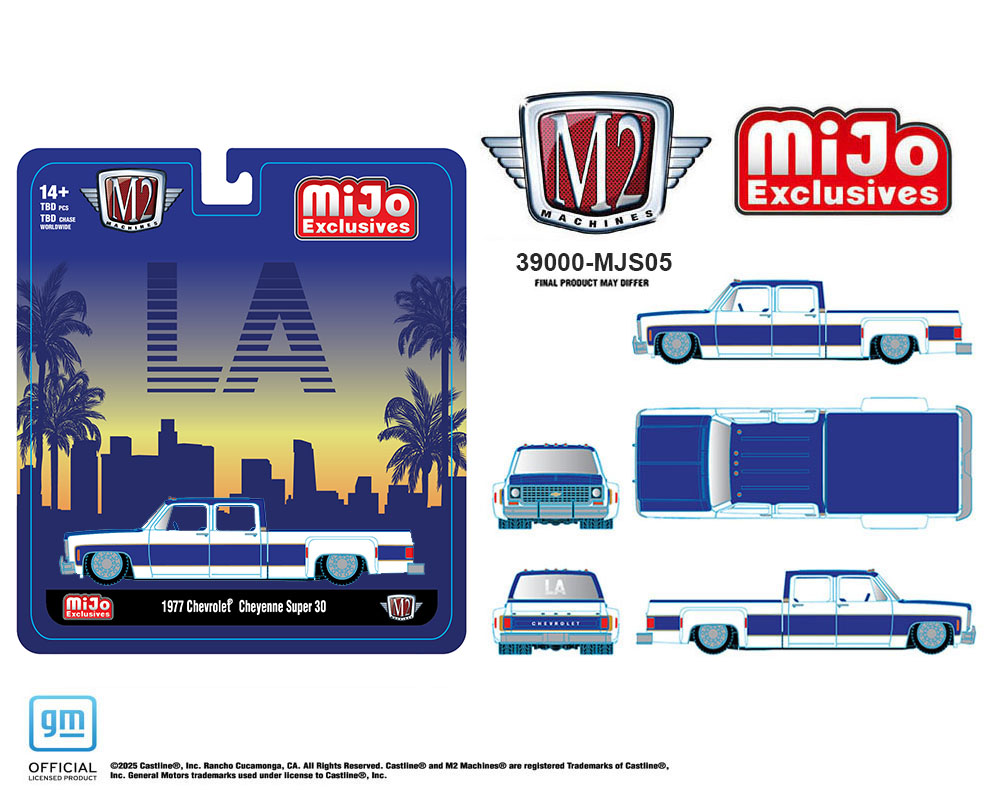 M2 Machines 1:64 1977 Chevrolet Cheyenne Super 30 LA – White