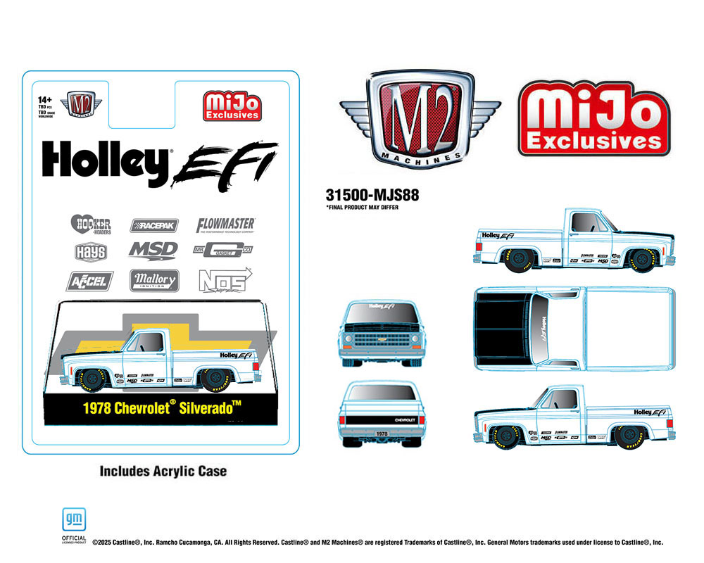 (Preorder) M2 Machines 1:64 1978 Chevrolet Silverado Holley Custom – White