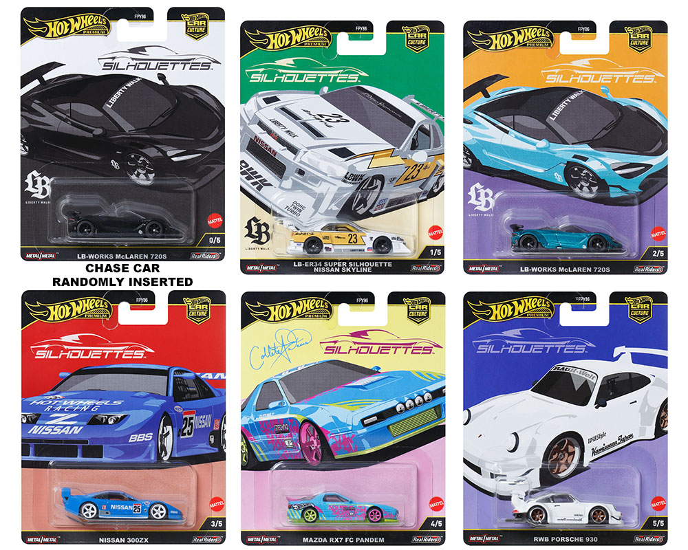 Hot Wheels 1:64 Car Culture 2025 G Case – Silhouettes
