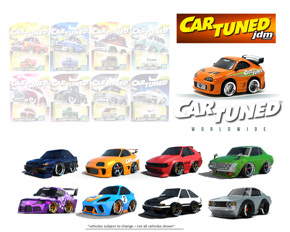 CarTuned 1:64 Series 1 JDM Tuners Assortment - Sealed Case of 8 pieces