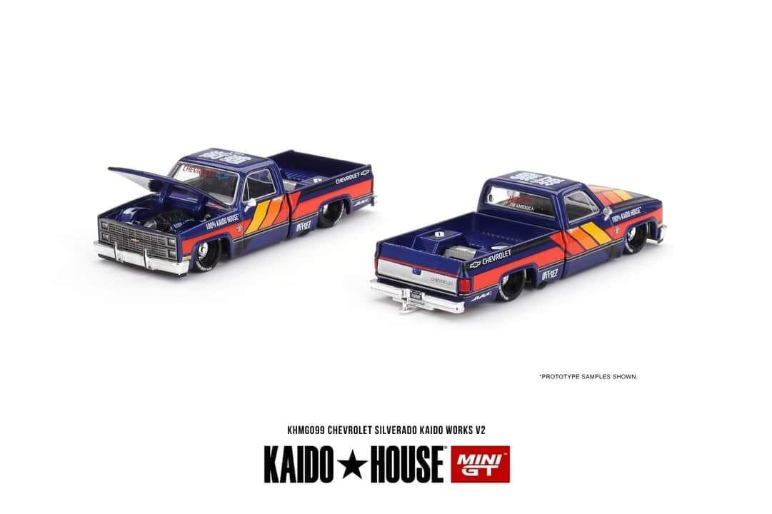 #099 - Kaido House x Mini GT 1:64 Chevrolet Silverado KAIDO WORKS V2