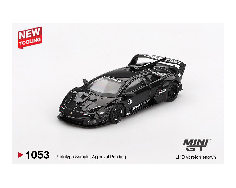 #1053 - (Preorder) Mini GT 1:64 Lamborghini LB-Silhouette WORKS MURCIELAGO GT- Evo Black