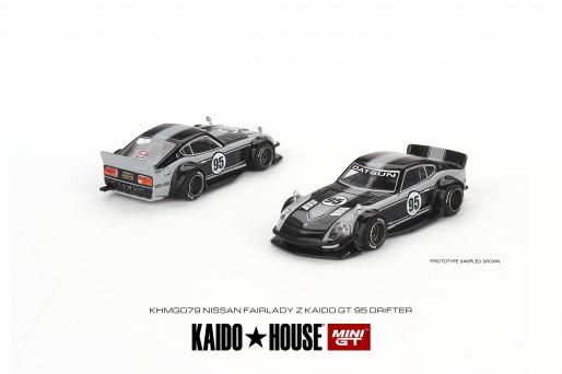 #079 - Kaido House x Mini GT 1:64 Nissan Fairlady Z Kaido GT 95 Drifter V1 Black Grey Limited Edition