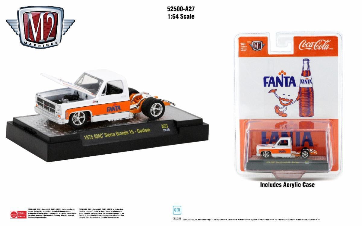 M2 Machines Fanta Chevy Bedless Truck