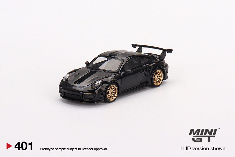 #401 - Mini GT 1:64 Mijo Exclusive USA Porsche 911(991) GT2 RS Weissach Package Black