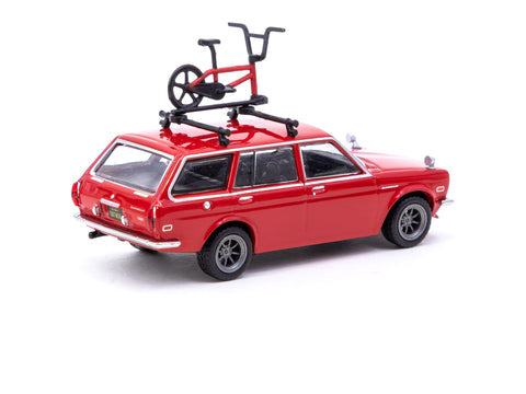 Tarmac Works 1/64 Datsun Bluebird 510 Wagon Red - GLOBAL64