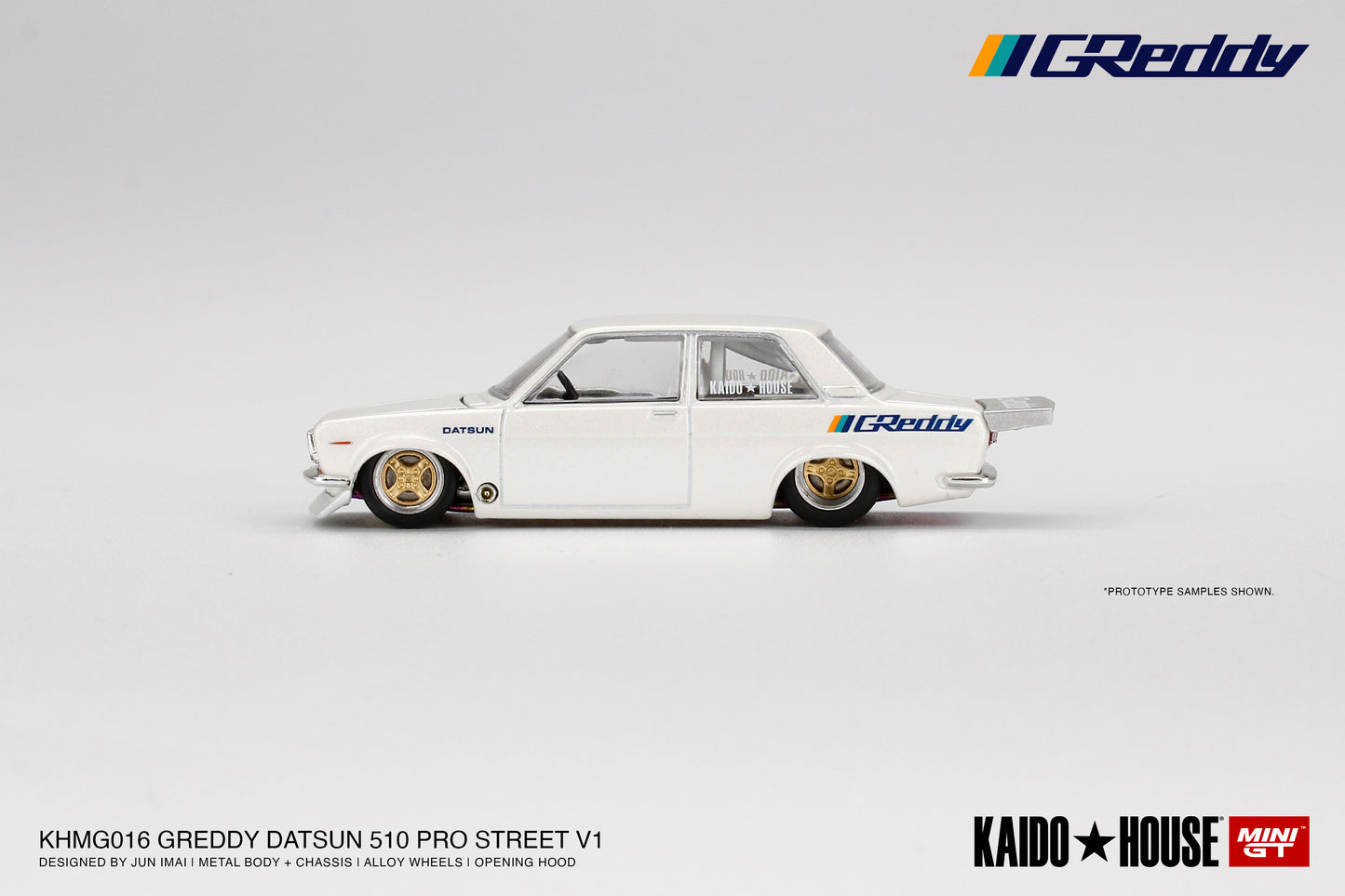 Datsun 510 Pro Street GREDDY Pearl White