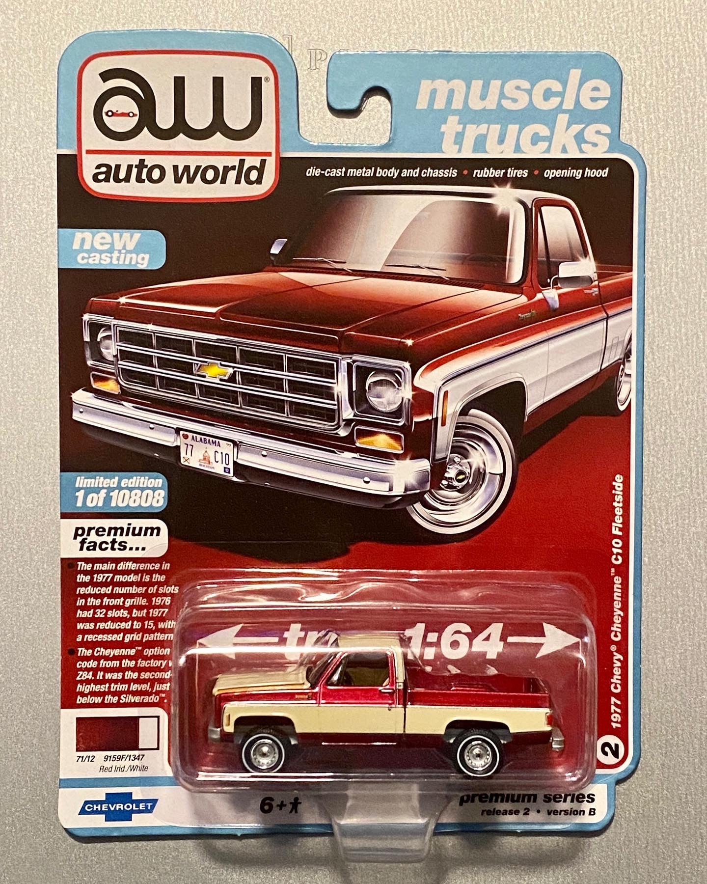 Auto World Ultra Red Cheyenne Fleetside