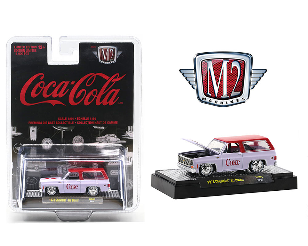M2 Machines 1:64 Hobby Exclusive Coca Cola 1973 Chevrolet K5 Blazer