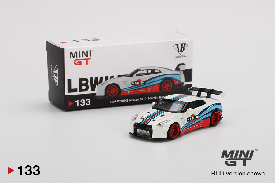 Mini GT LB WORKS Nissan GT-R (R35) Martini Racing – Torpedo Garage 