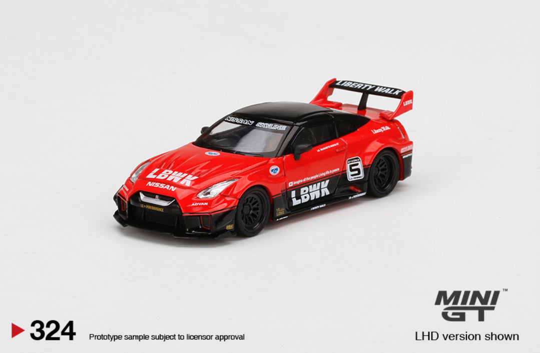 LB-Silhouette WORKS GT NISSAN 35GT-RR Ver.1 Red/Black #324