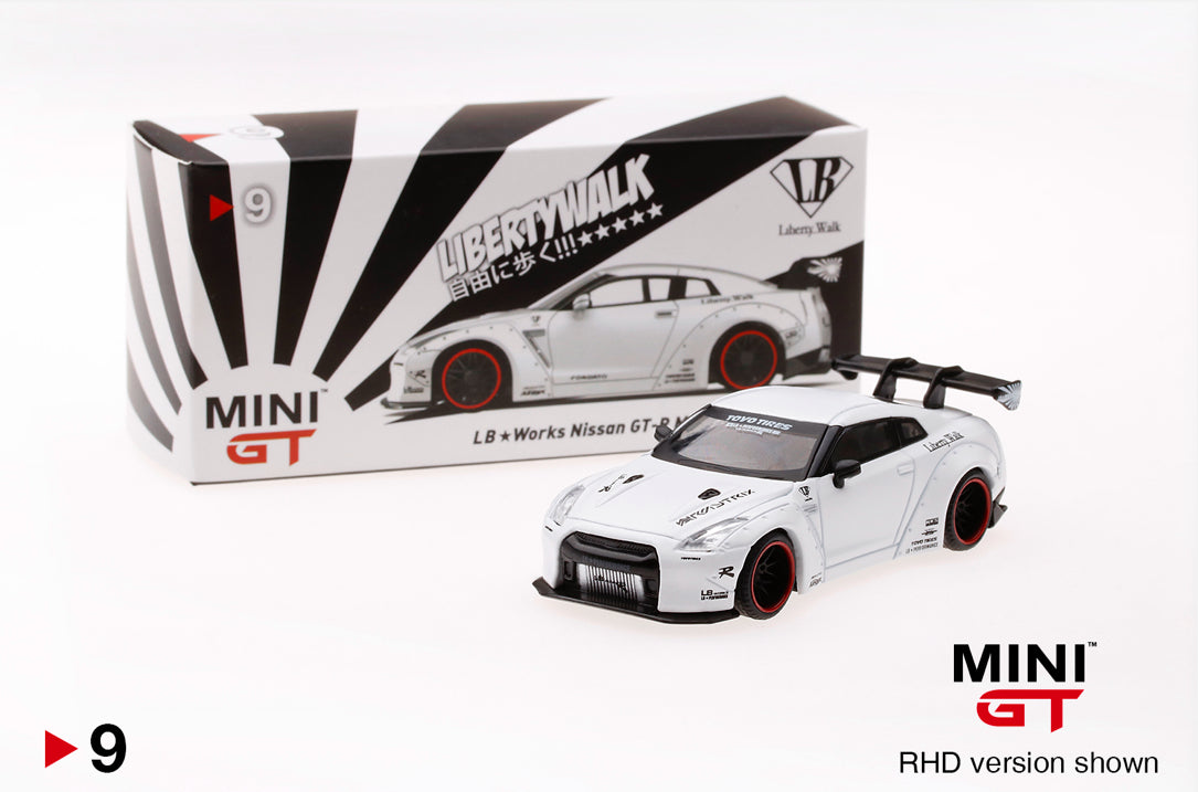 #0009 - LB★WORKS Nissan GT-R (R35) Matte White – Torpedo Garage Diecast