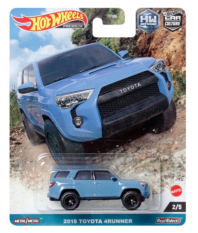 Hot Wheels 1:64 2018 Toyota 4Runner – Blue – Car Culture Off Road