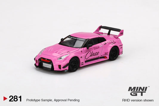 #281 - Mini GT 1:64 LB-Silhouette Works GT Nissan 35GT-RR “Class” (Pink)