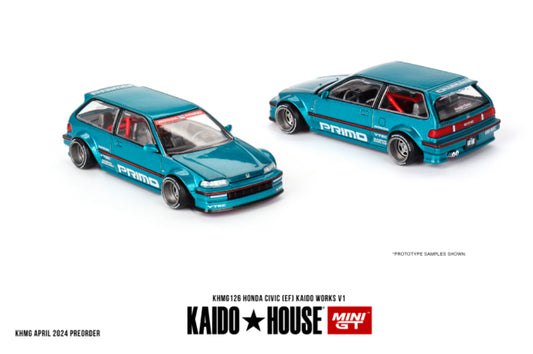 (Preorder) Kaido House x Mini GT 1:64 - Honda Civic EF V1