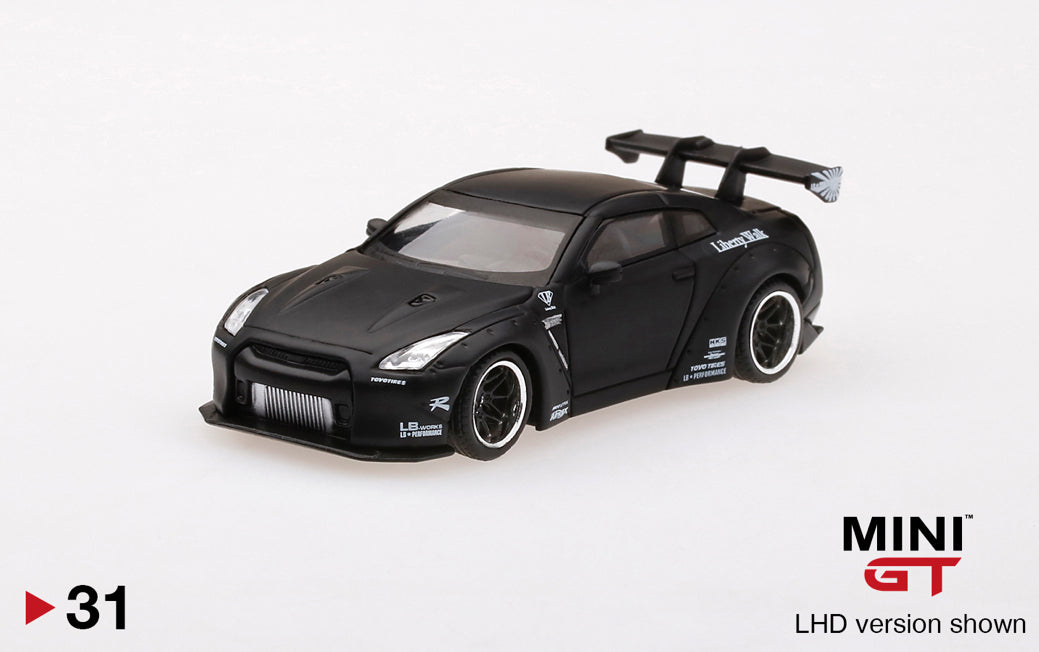 LB☆WORKS Nissan GT-R (R35) Matte Black – Torpedo Garage Diecast