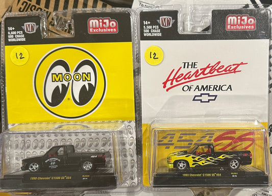 M2 Machines - Mooneyes & Yellow flames Trucks.