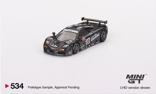 Mini GT 1:64 McLaren F1 GTR #59 1995 Le Mans 24Hr Winner – Black – Mijo Exclusives