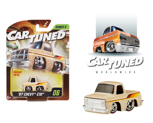 Car Tuned 1:64 Series 3 – 1987 Chevrolet C10 Custom Beige