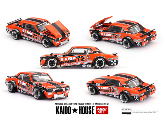 #195 - Kaido House x Mini GT 1:64 Nissan Skyline 2000GT-R (KPGC10) Kaido Racing V1