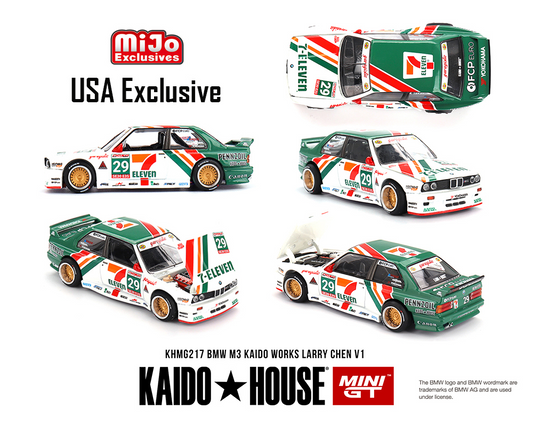 #217 - (Preorder) Kaido House x Mini GT 1:64 BMW M3 Kaido Works Larry Chen V1 – USA Exclusive