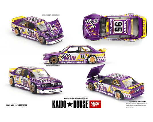 #194 - (Preorder) Kaido House x Mini GT 1:64 BMW M3 Kaido KW V1 – Purple