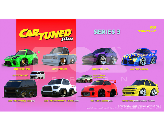 (Preorder) CarTuned 1:64 JDM Tuners Series 3 Assortment **Limit of 2 Cases Per Order**