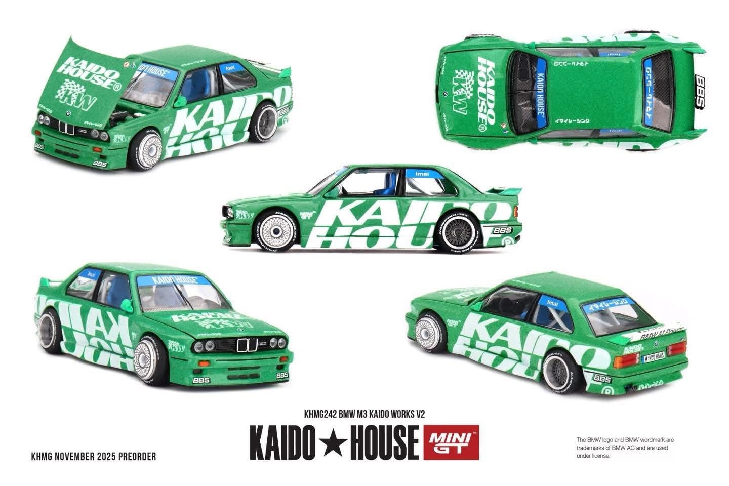 #242 - (Preorder) Kaido House x Mini GT BMW M3 Kaido Works V2- Green