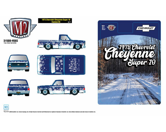 M2 Machines 1:64 1973 Chevrolet Cheyenne Super 10 Custom SS “SS454” Holiday Edition