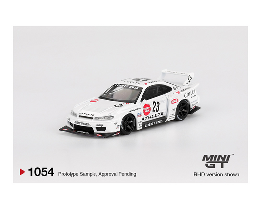 #1054 - Mini GT 1:64 Nissan LB-Super Silhouette S15 SILVIA ATHLETE – White