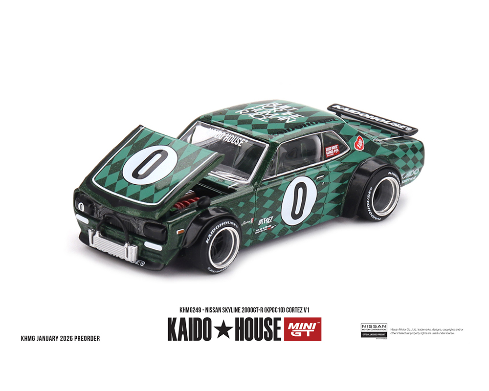 #249 - (Preorder) Kaido House x Mini GT 1:64 Nissan Skyline 2000GT-R (KPGC10) Cortez V1