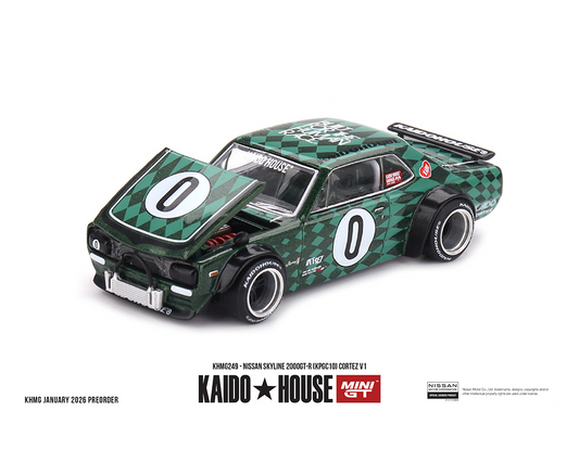 #249 - (Preorder) Kaido House x Mini GT 1:64 Nissan Skyline 2000GT-R (KPGC10) Cortez V1