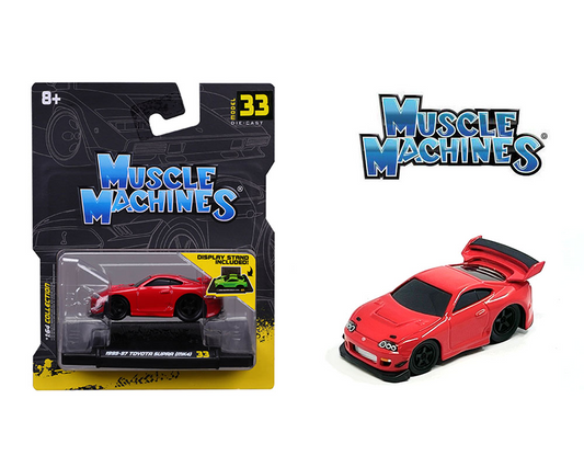 (Preorder) Muscle Machines 1:64 1995 Toyota Supra (MK4) Limited Edition – Red