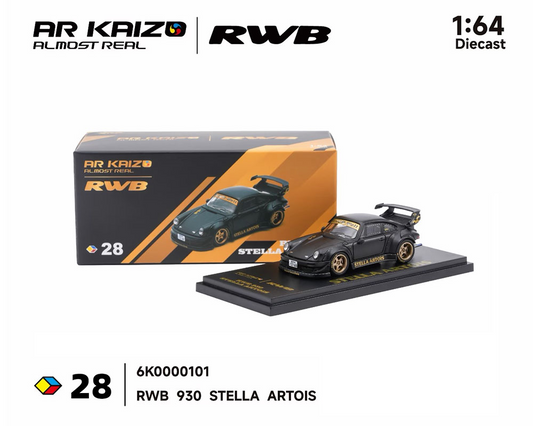 (Preorder) Almost Real 1:64 KAIZO RWB 930 Stella Artois 2026 Hobby Expo China Beijing Special Edition – Matte Black