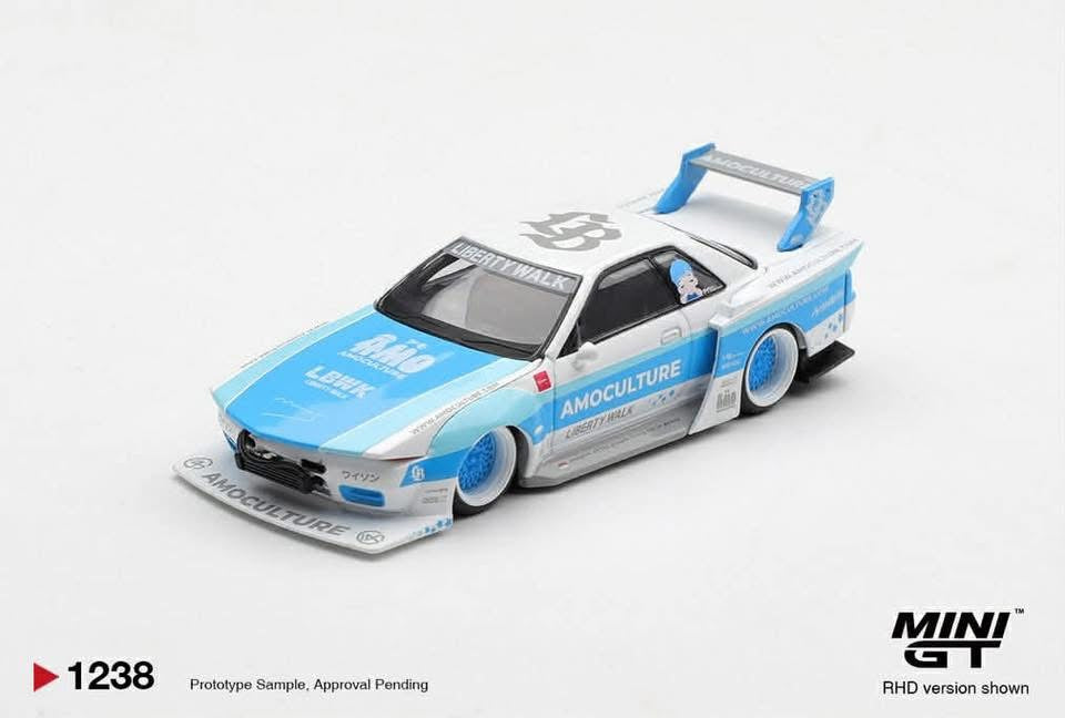 #1238 - Mini GT 1:64 Nissan Skyline GT-R (R32) LBWK Kaido Works AMOCULTURE