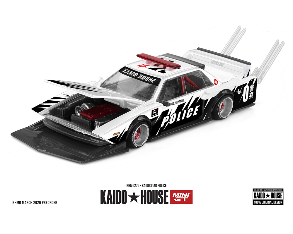 #275 - Kaido House x Mini GT 1:64 Kaido Star Police – White