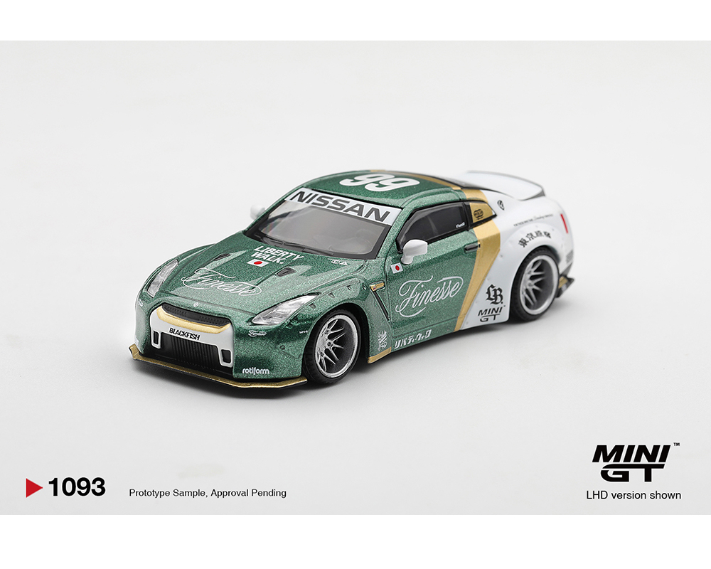 #1093 - (Preorder) Mini GT 1:64 Nissan GT-R (R35) LB★WORKS Type 1, Custom Ducktail Auto Finesse